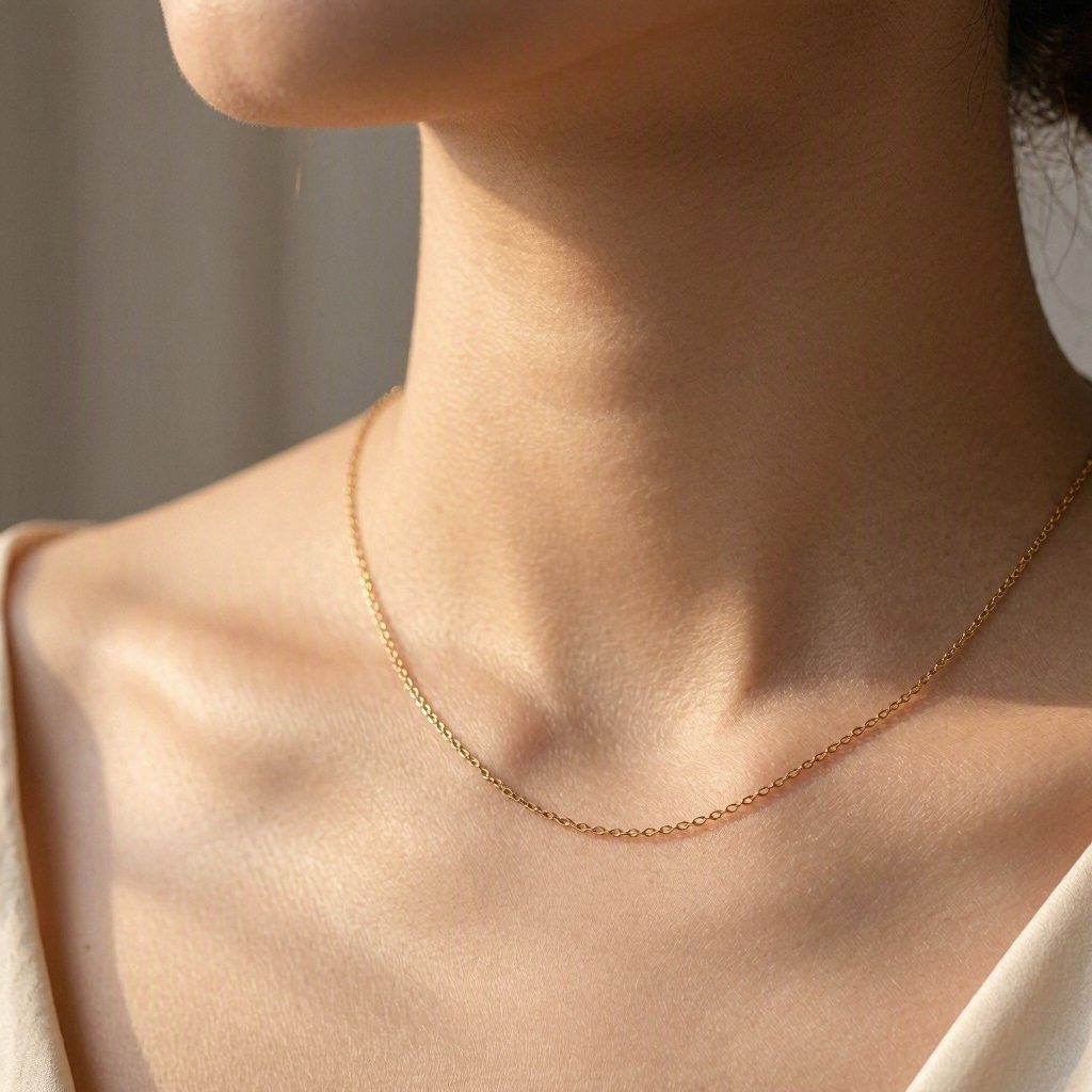 thinner complementary gold chain