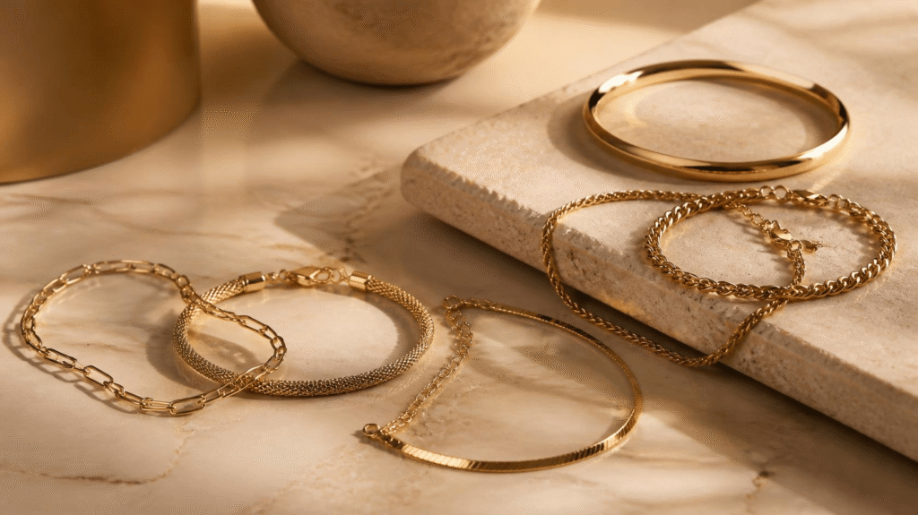 gold bracelets for every day wear