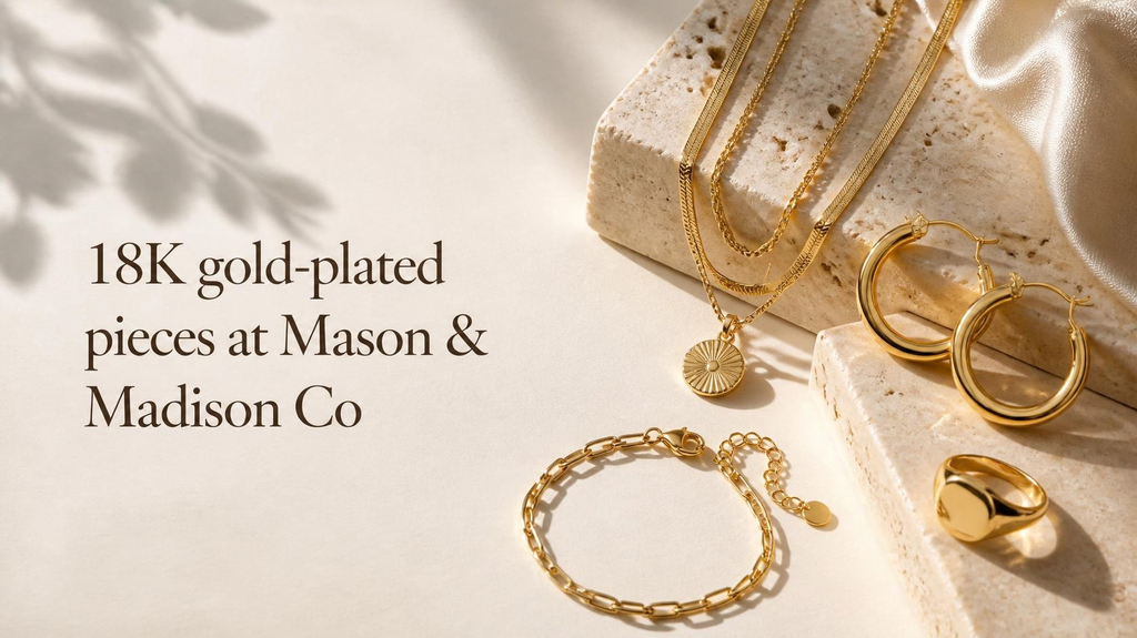 18K gold-plated pieces