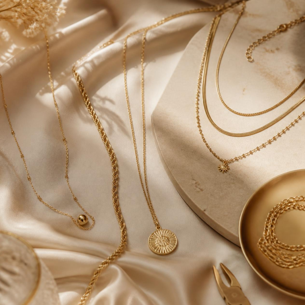 gold necklaces