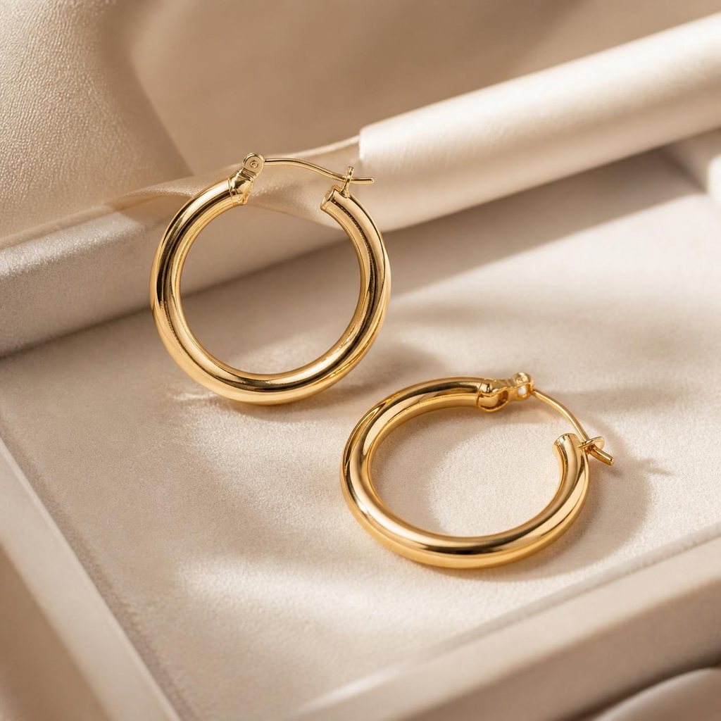 gold vermeil hoops