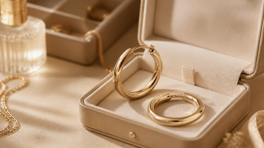 timeless gold hoop earrings