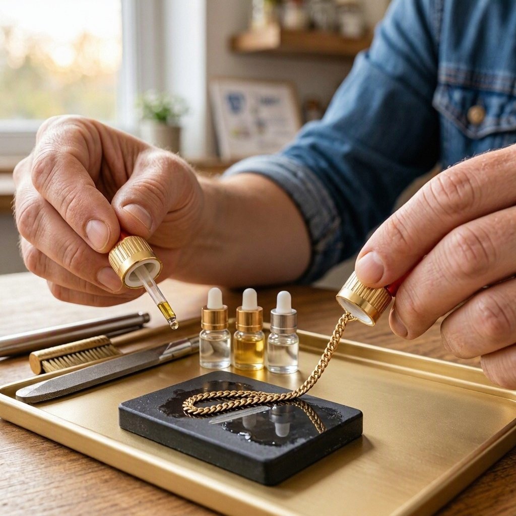 Gold testing kit used to check if 14K gold Italy is real